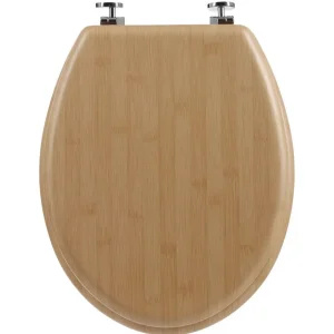 Abattant WC effet bambou Natura - MDF - Marron