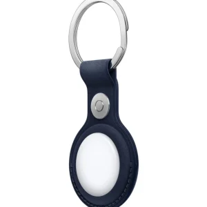 Accessoire tracker Bluetooth Porte clés en tissage fin Bleu intense