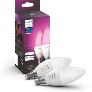 Ampoule LED connectée HUE W&C E14 4W x2