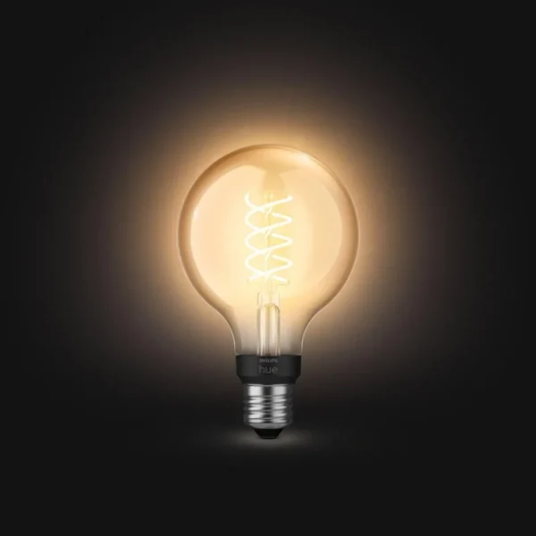 Ampoule LED connectée HUE White E27 9W Filament Globe