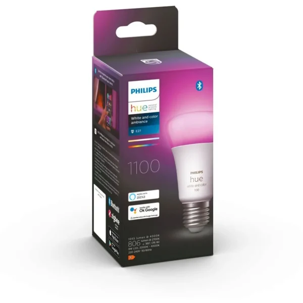 Ampoule LED connectée HUE W&C E27 75W