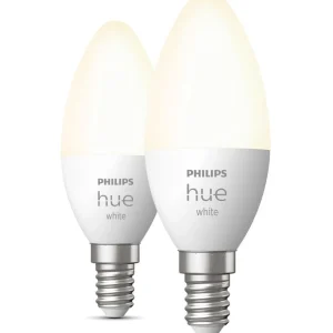 Ampoule LED connectée HUE White E14 x2