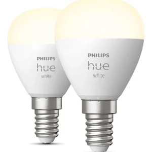 Ampoule LED connectée HUE White E14 Sphérique x2