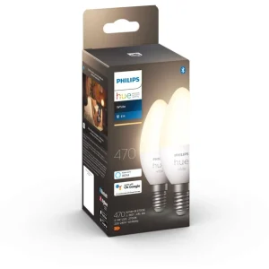 Ampoule LED connectée HUE White E14 x2