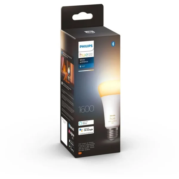 Ampoule LED connectée HUE White Ambiance E27 100W