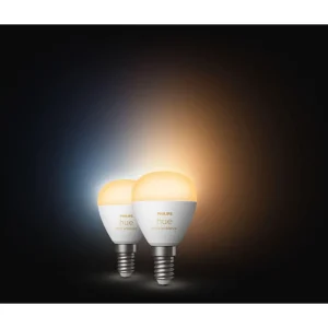 Ampoule LED connectée HUE White Ambiance E14 Luster 5.1W x2
