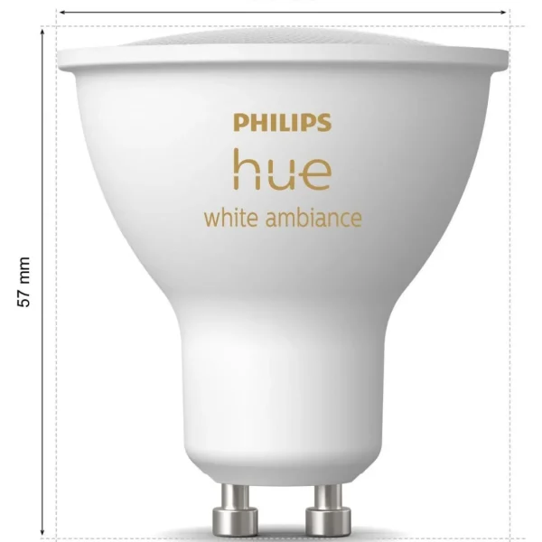 Ampoule LED connectée Hue Spot seul White Ambiance GU10