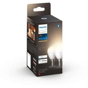 Ampoule LED connectée HUE White E14 Sphérique x2