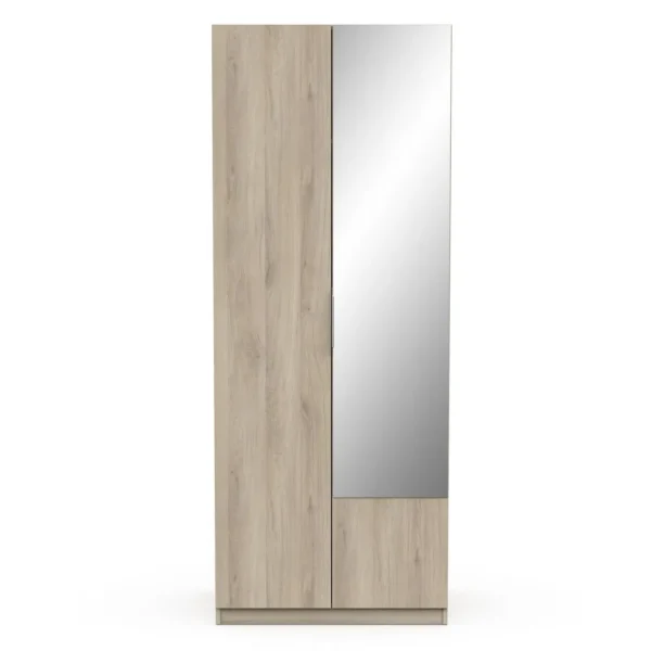 Armoire 2 portes 1 miroir L79 cm THIBAULT / GHOST