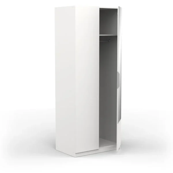 Armoire 2 portes 1 miroir L79 cm THIBAULT / GHOST