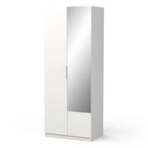 Armoire 2 portes 1 miroir L79 cm THIBAULT / GHOST