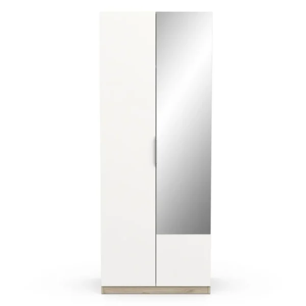 Armoire 2 portes 1 miroir L79 cm THIBAULT / GHOST