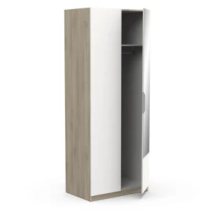 Armoire 2 portes 1 miroir L79 cm THIBAULT / GHOST