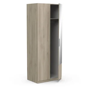 Armoire 2 portes 1 miroir L79 cm THIBAULT / GHOST