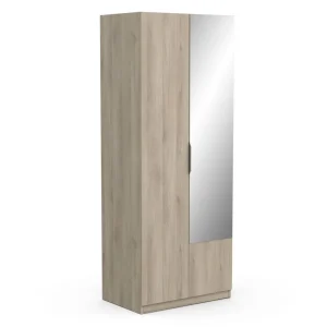 Armoire 2 portes 1 miroir L79 cm THIBAULT / GHOST