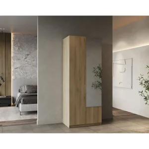 Armoire 2 portes 1 miroir L79 cm THIBAULT / GHOST