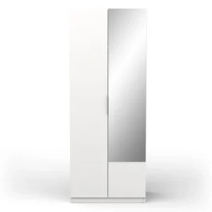 Armoire 2 portes 1 miroir L79 cm THIBAULT / GHOST