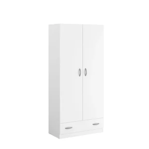 Armoire 2 portes 1 tiroir L78cm HOUSTON