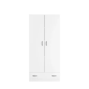 Armoire 2 portes 1 tiroir L78cm HOUSTON