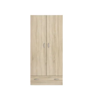 Armoire 2 portes 1 tiroir L78cm HOUSTON