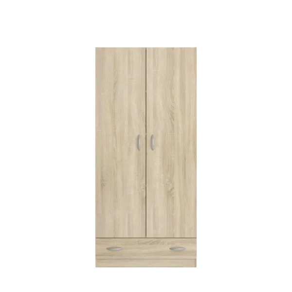 Armoire 2 portes 1 tiroir L78cm HOUSTON