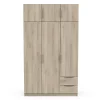 Armoire 6 portes 2 tiroirs L119 cm THIBAULT