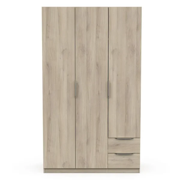 Armoire 3 portes 2 tiroirs L119 cm THIBAULT