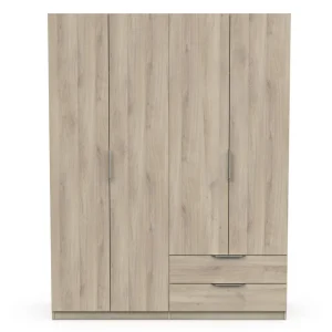 Armoire 4 portes 2 tiroirs L157 cm THIBAULT