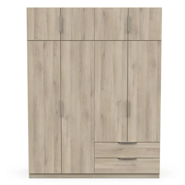 Armoire 8 portes 2 tiroirs L157 cm THIBAULT