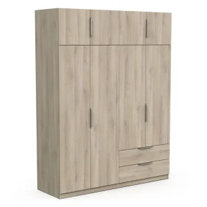 Armoire 8 portes 2 tiroirs L157 cm THIBAULT