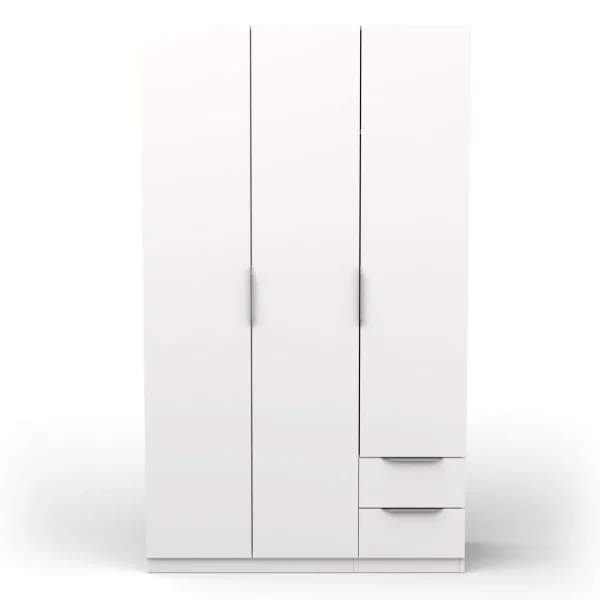 Armoire 3 portes 2 tiroirs L119 cm THIBAULT