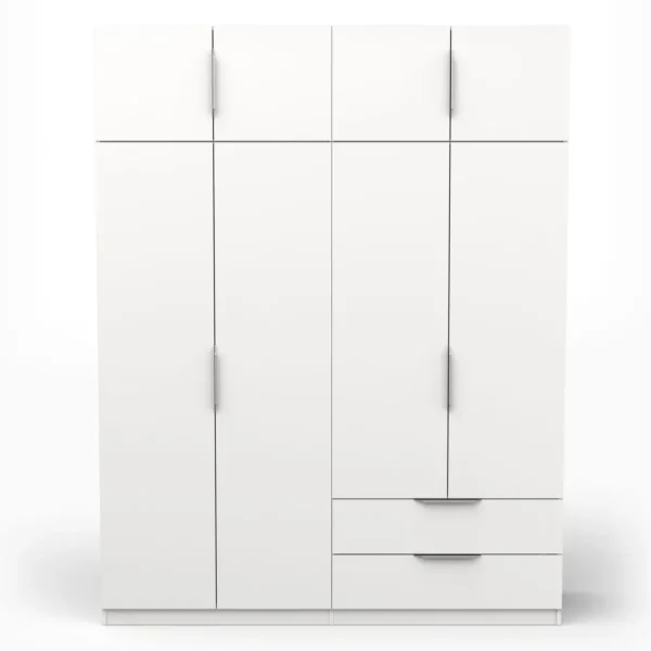 Armoire 8 portes 2 tiroirs L157 cm THIBAULT