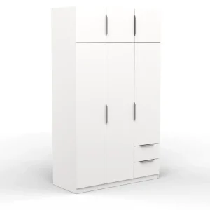 Armoire 6 portes 2 tiroirs L119 cm THIBAULT