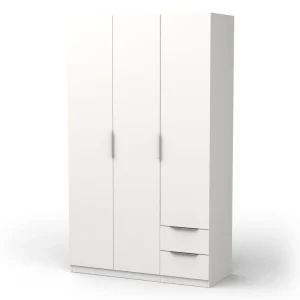 Armoire 3 portes 2 tiroirs L119 cm THIBAULT