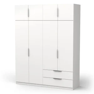 Armoire 8 portes 2 tiroirs L157 cm THIBAULT