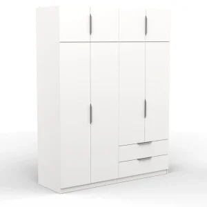 Armoire 8 portes 2 tiroirs L157 cm THIBAULT