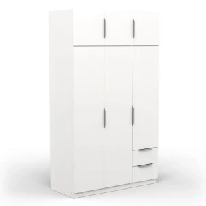 Armoire 6 portes 2 tiroirs L119 cm THIBAULT