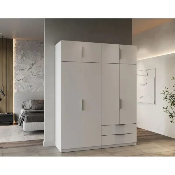 Armoire 8 portes 2 tiroirs L157 cm THIBAULT