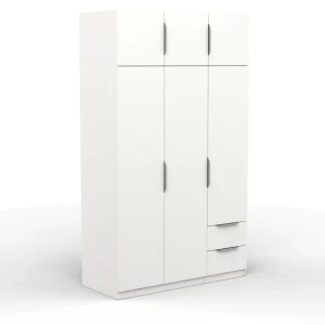 Armoire 6 portes 2 tiroirs L119 cm THIBAULT