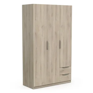 Armoire 3 portes 2 tiroirs L119 cm THIBAULT