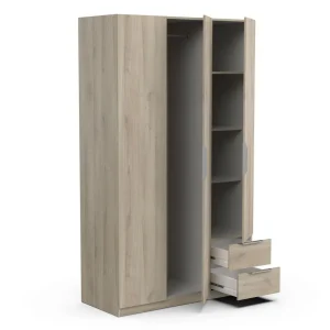 Armoire 3 portes 2 tiroirs L119 cm THIBAULT