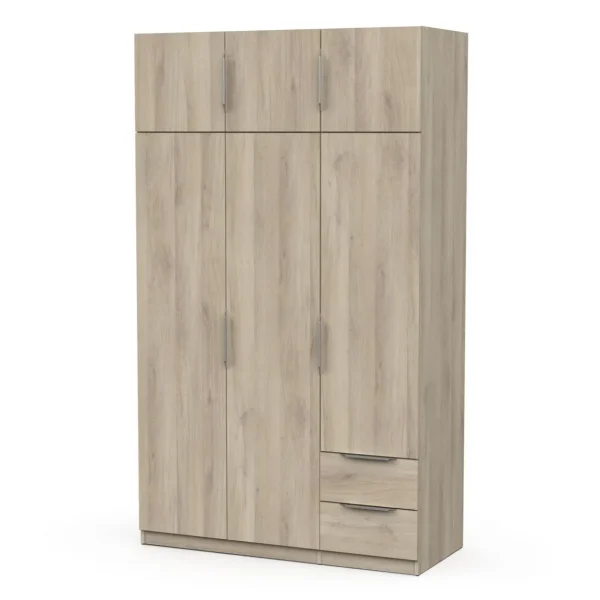 Armoire 6 portes 2 tiroirs L119 cm THIBAULT