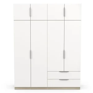 Armoire 8 portes 2 tiroirs L157 cm THIBAULT