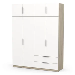 Armoire 8 portes 2 tiroirs L157 cm THIBAULT