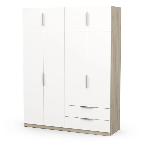 Armoire 8 portes 2 tiroirs L157 cm THIBAULT