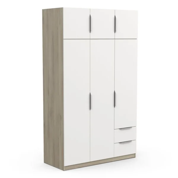 Armoire 6 portes 2 tiroirs L119 cm THIBAULT