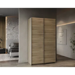 Armoire 2 portes coulissantes L120 cm THIBAULT