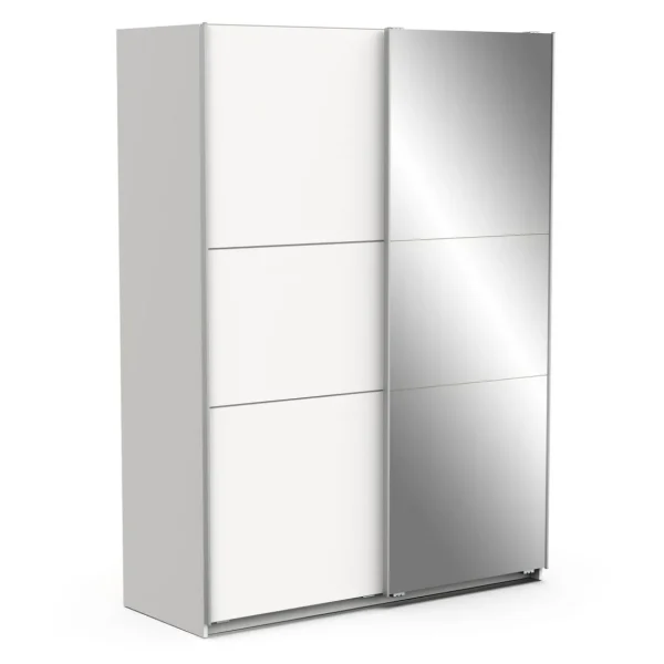 Armoire 2 portes coulissantes 1 miroir L150cm THIBAULT