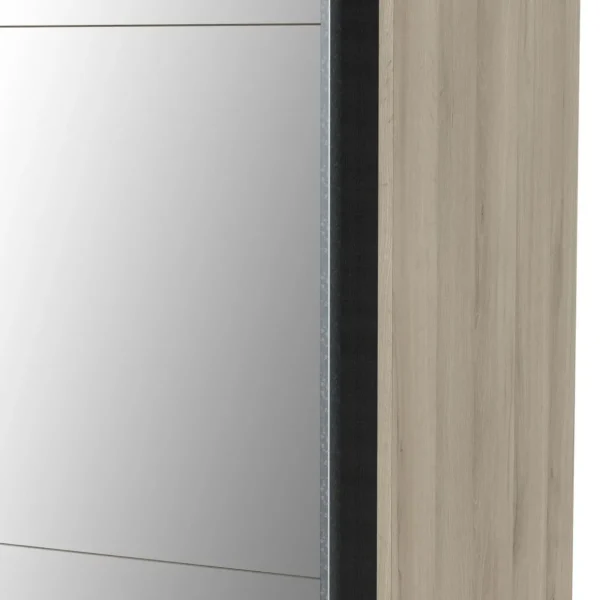 Armoire 2 portes coulissantes 1 miroir L200 cm THIBAULT