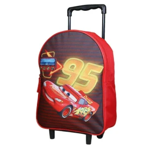 BAGTROTTER Sac à dos à roulettes 31 cm Disney Cars Rouge